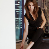Pretty girl Emma Sweet strips out of her black dress for you in Jlcara