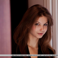 Pretty girl Emma Sweet strips out of her black dress for you in Jlcara