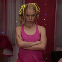 Daddys princess Chloe Cherry looks hot wearing pink socks and shorts