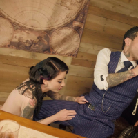 Aiden Ashley and Charlotte Sartre sharing Small Hands big throbbing dong