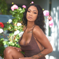Horny black beauty Harley Dean enjoys deep doggy style pounding