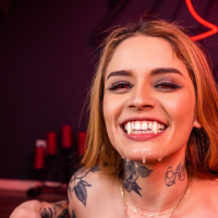Tattooed beauty Vanessa Vega enjoys a wild ride on a big shaft