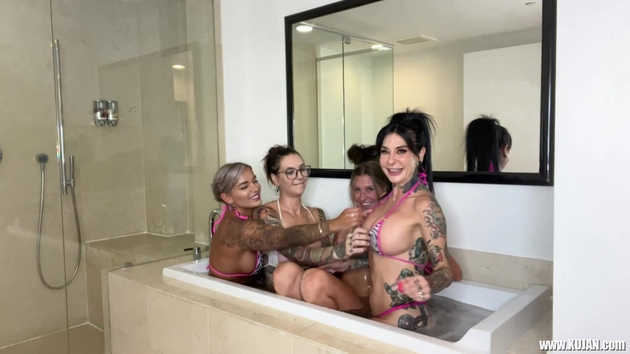 Joanna Angel in group sex by the shower - Photo #438118