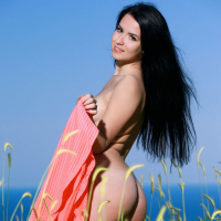 Lovely Lola Marron takes her Dress off outdoors