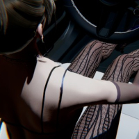 Lust Art Yvette driving car