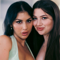 Naughty chicks Queenie Sateen and Alyx Star fucking each other with passion