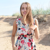 Maxa Saloma drops off her summer dress