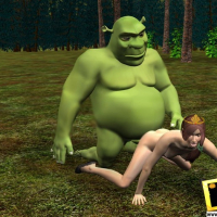 Shrek bangs princess and Rough sex with Snow White