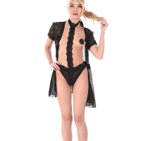 Naughty blondie Sylvia Buntarka strips and rubs all over her naked body