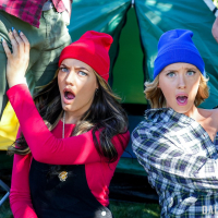 JC Wilds and Marilyn Johnson swapping stepdads cock on camping trip