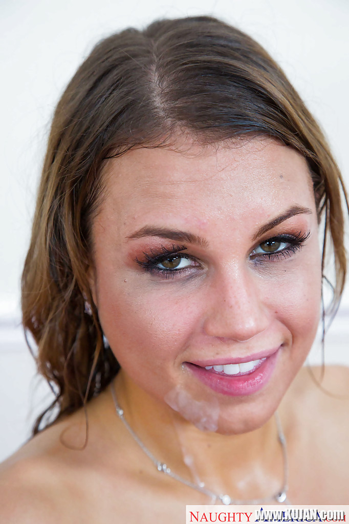 Cutie Kendall Kayden gives her first on screen blowjob to fat cock - Photo #456426