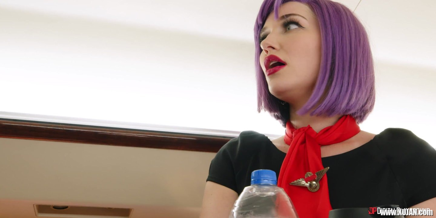 Filthy ladies Cherie Deville and Skye Blue sharing cocks on the plane - Photo #459200