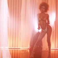 Gorgeous black sexbomb Demi Sutra having some passioate fuck