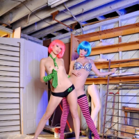 GirlGirl Jessica Jaymes and Monique Alexander get nasty in colorful wigs