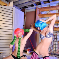 GirlGirl Jessica Jaymes and Monique Alexander get nasty in colorful wigs