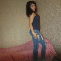 Incredible wife takes off her jeans and lingerie
