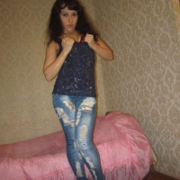 Incredible wife takes off her jeans and lingerie