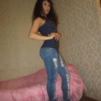Incredible wife takes off her jeans and lingerie