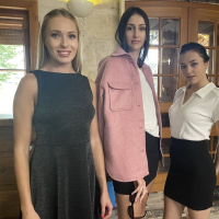 Arya Stark and Angelika Grays in lesbo photoshoot