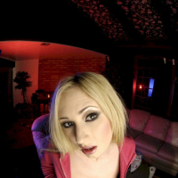 Blonde cutie Hillary Scott showing her trimmed pussy and big tits