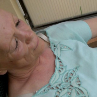 Old Marie and her pussy on public
