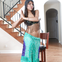 Winning Latina fatty Laurie Vargas has a right mood for sexy cosplay