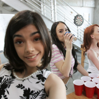 Athena Rayne Kylie Martin and Harmony Wonder sharing one big cock