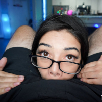 Young bitch Harmony Wonder swallows some big meatpole