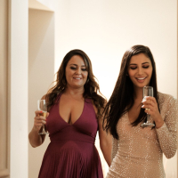 Horny girls Elexis Monroe and Gianna Dior scissoring together
