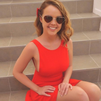 Pornstar Dillion Harper Stunning in Red