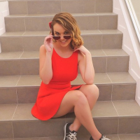 Pornstar Dillion Harper Stunning in Red