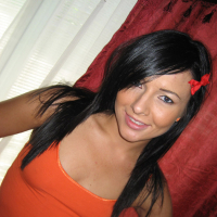 Amateur girlfriend Ashli Orion shows her slender body and tiny tits