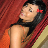Amateur girlfriend Ashli Orion shows her slender body and tiny tits
