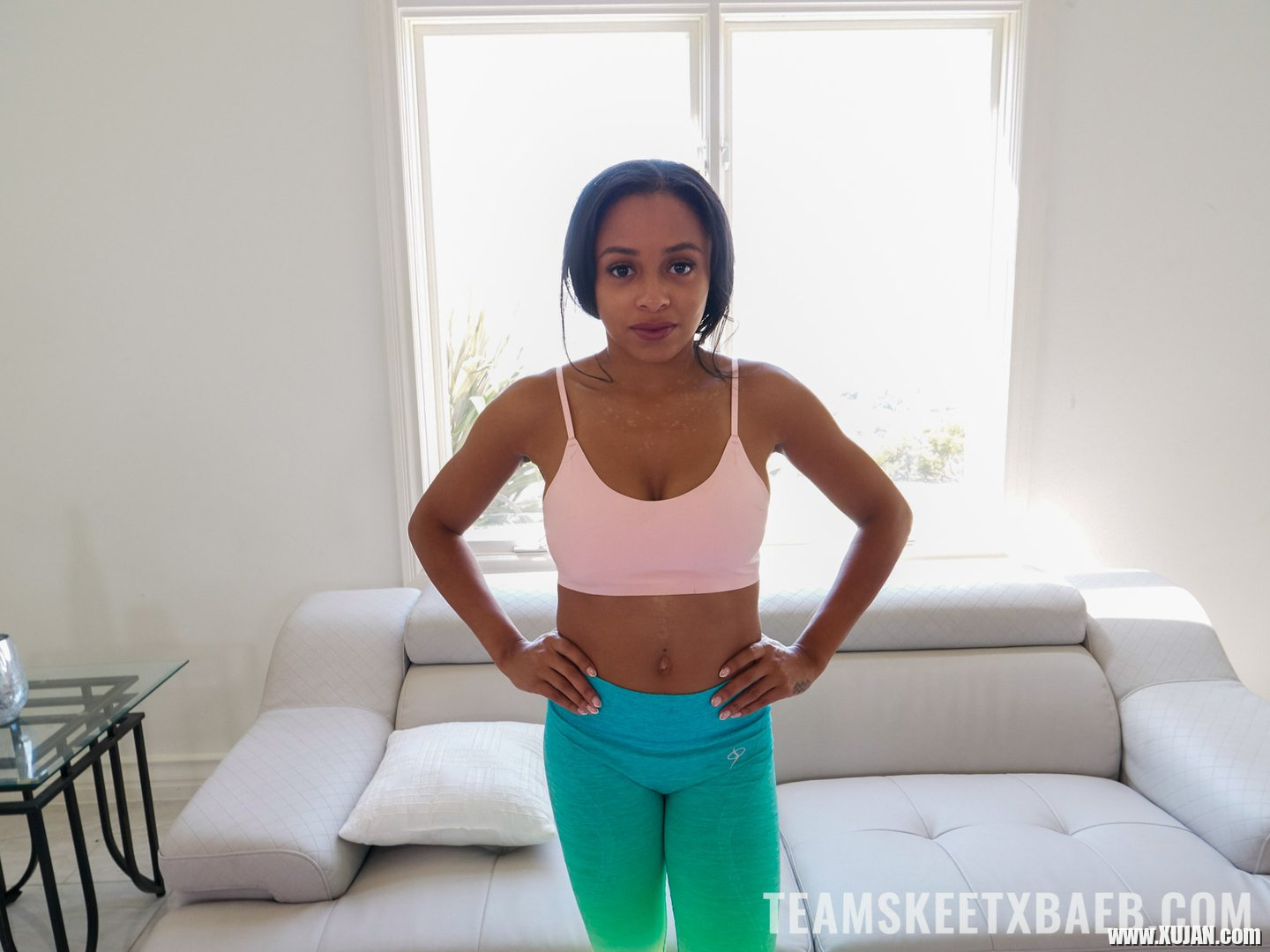 Black beauty Anya Ivy takes jizz on her face - Photo #489166