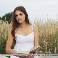 Alise Moreno enjoys reading a book before deciding to get naked