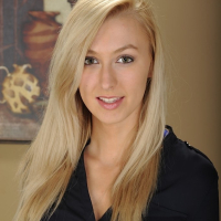 Small breasted blonde babe Alexa Grace strips