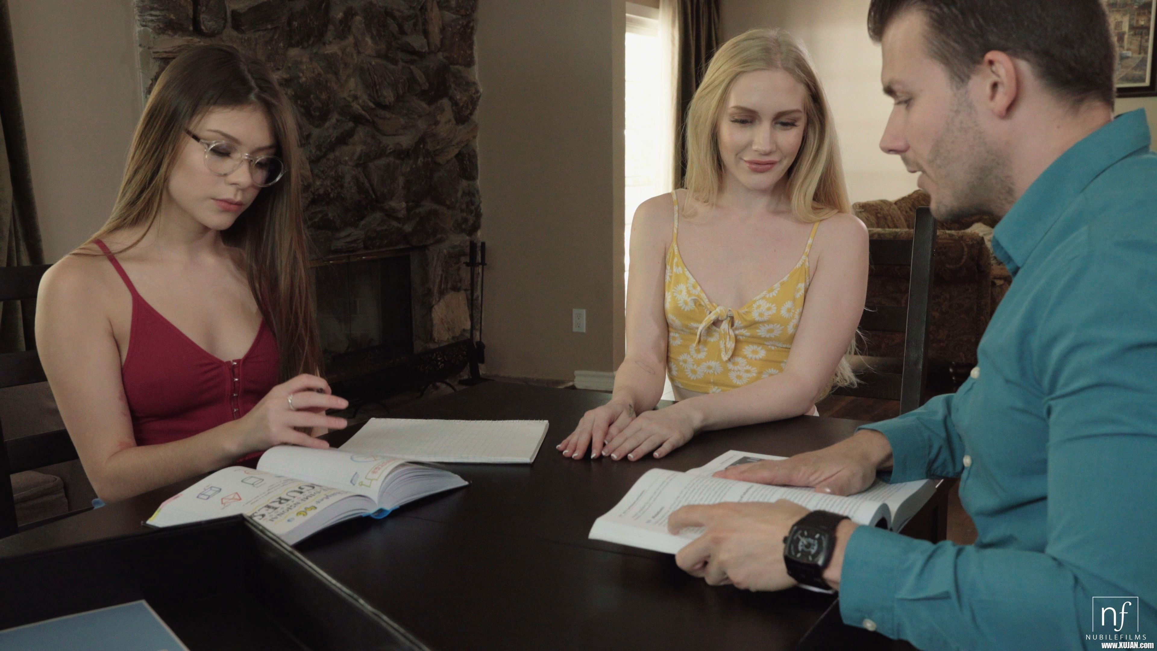 Cock hungry hotties Emma Starletto and Winter Jade turn their study group into a hot and hardcore threesome - Photo #509715