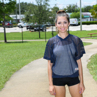 Sporty girl Melissa Moore practices on some big throbbing shaft - Photo #515132