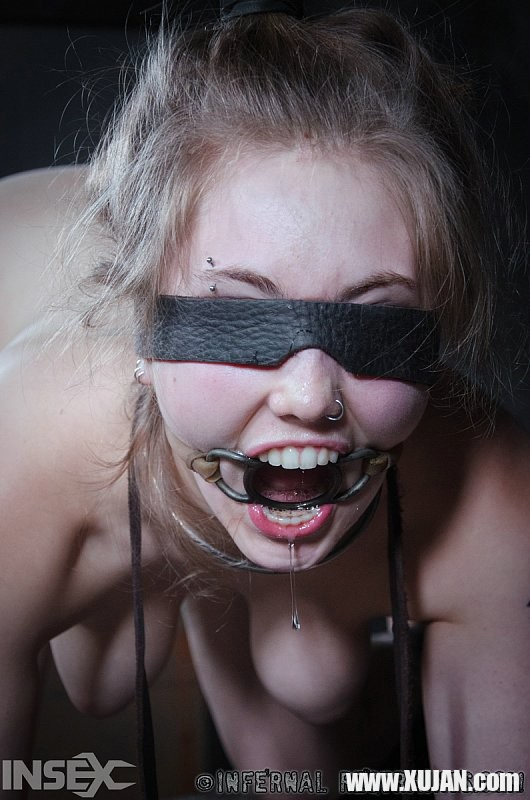Electra Rayne is bound in spread and blinfolded toyed to orgasm - Photo #517022
