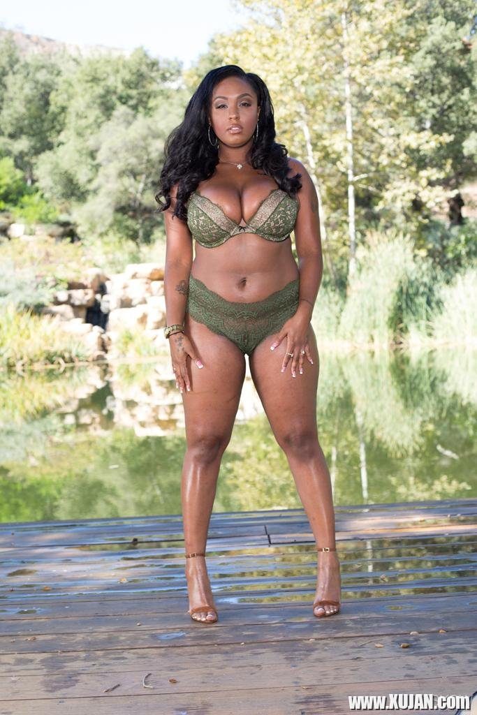 Black Hottie Layton Benton shows her big Knockers - Photo #524377