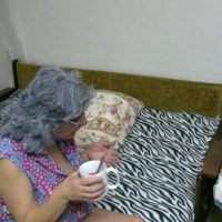 Clara and Leca in the home infirmary