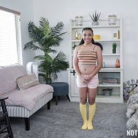 Slutty youngster Zerella Skies mounts an older mans throbbing dong
