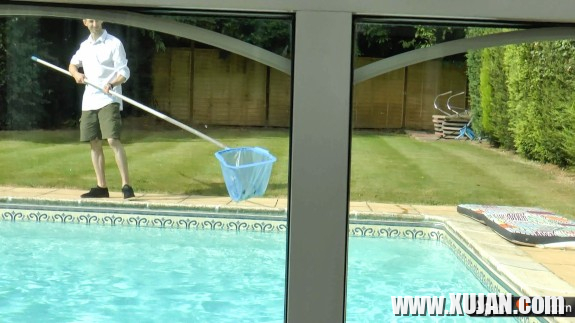 Lacey Starr and poolboy with big dick - Photo #527245