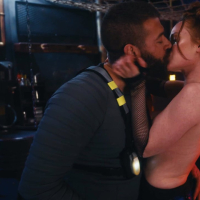 Wild redhead babe Ella Hughes moans while being pumped with a cock