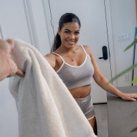 Exotic beauty Maya Farrell seduces and fucks some lucky fisherman