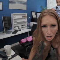 Busty chick Skylar Snow craves for her colleagues cock in the office