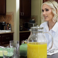 Cock hungry blondie Sky Pierce craves for deep breakfast sex
