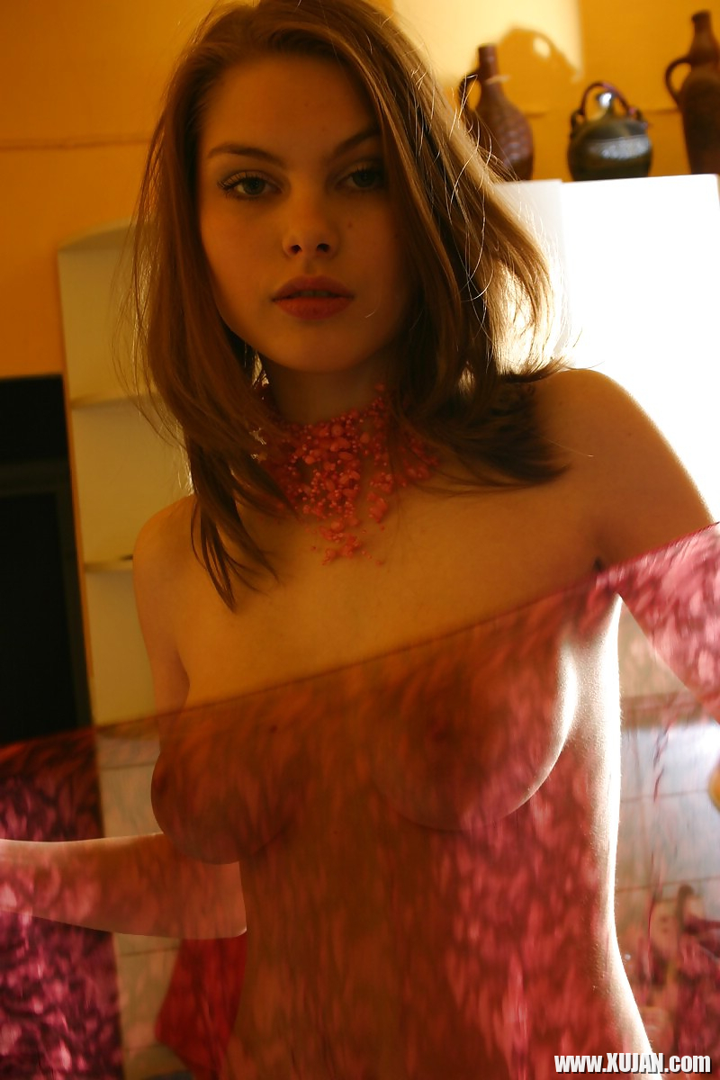 Brunette Lili posing in a kitchen - Photo #544609