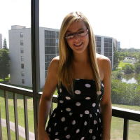 Amateur Model Kendra Lynn nude in her Glasses