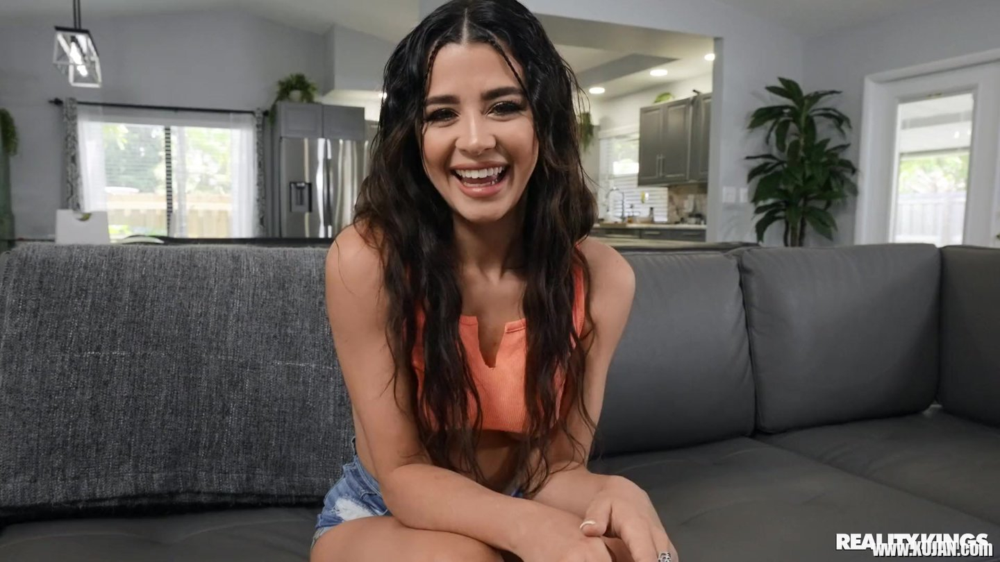 Playful brunette girl Kylie Rocket sucking and fucking on a sofa - Photo #551235